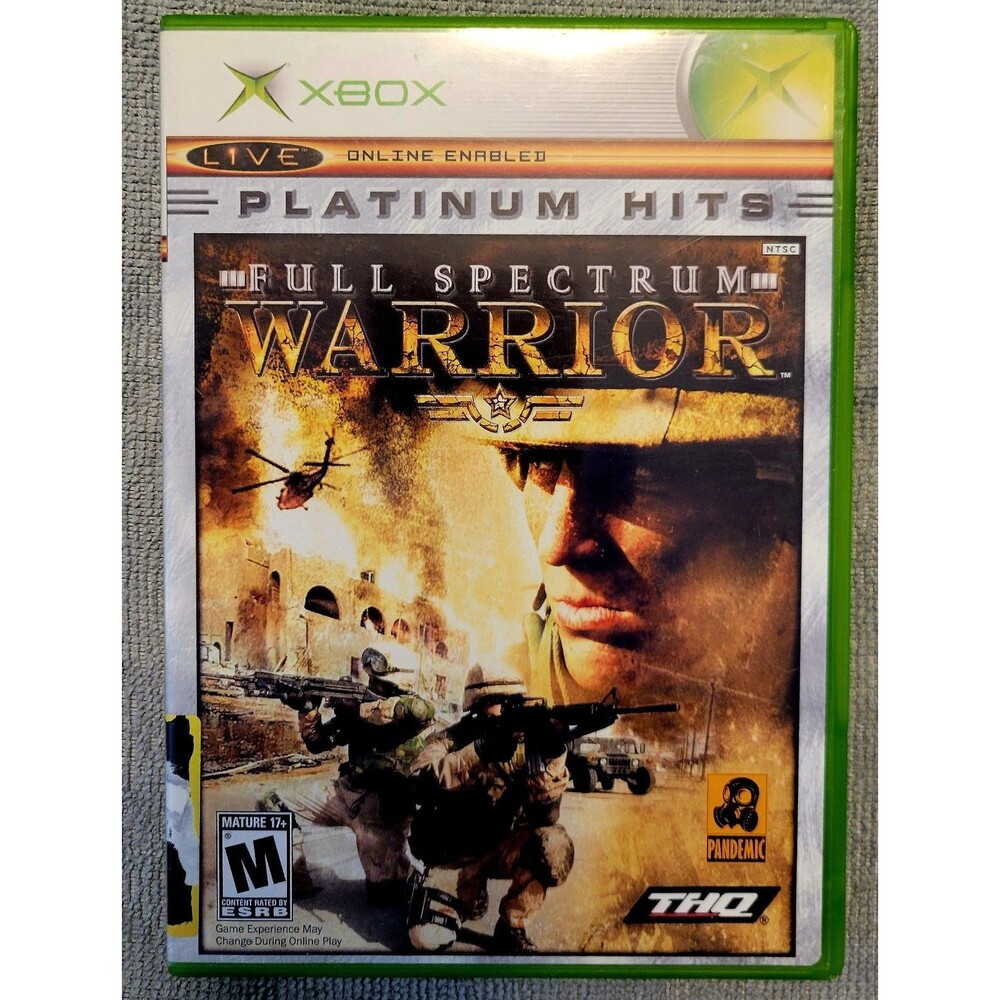Microsoft OG Xbox: Full Spectrum Warrior Platinum Hits/ CIB/ TESTED/ FAST SHIPP